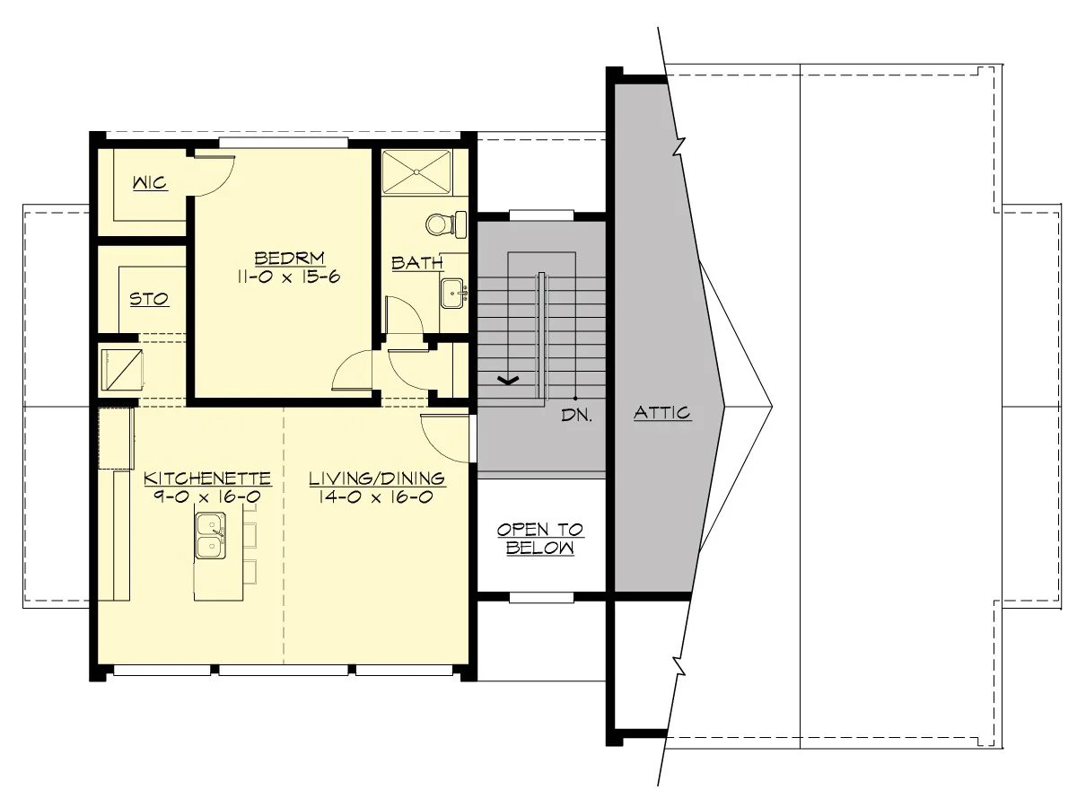 A795A4FT-0 Scandia Shed Upper Floor