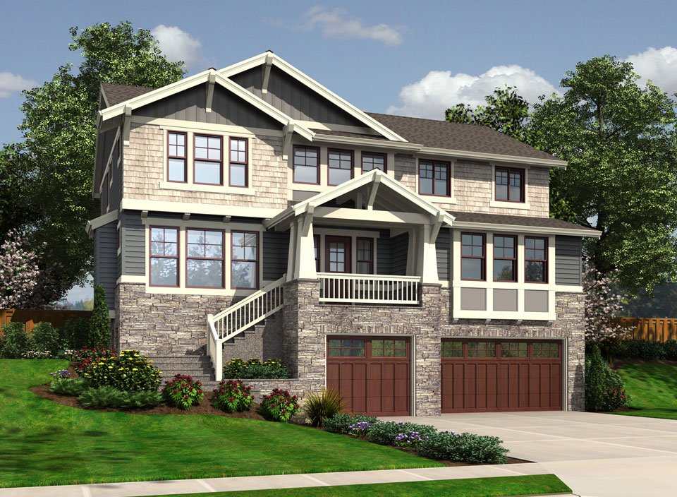 Garage Under House Plans